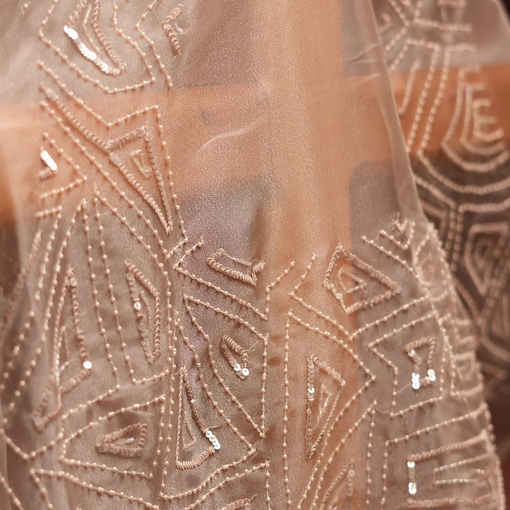 Off White Turkish Organza Saree