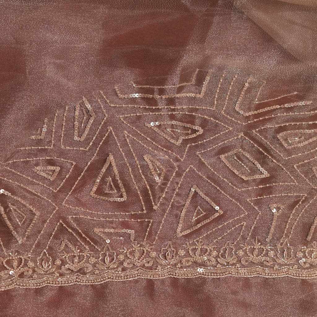 Off White Turkish Organza Saree