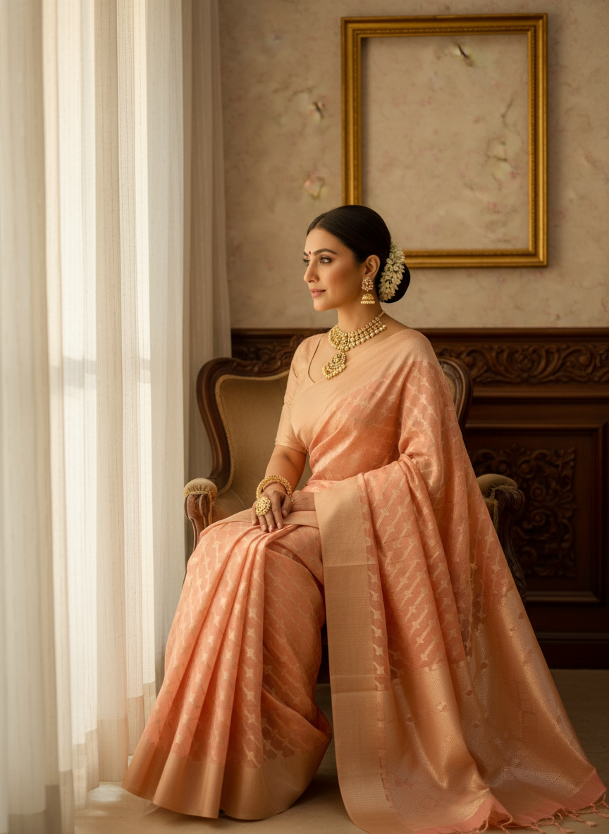 Kota Cotton Banarasi Saree