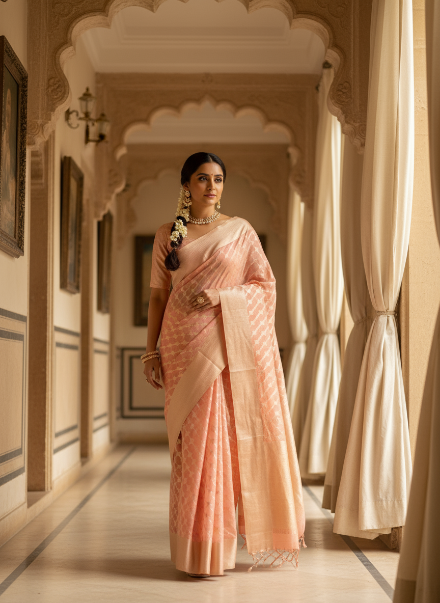 Kota Cotton Banarasi Saree